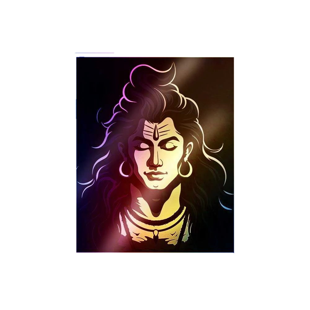 Mahadev Holographic Sticker